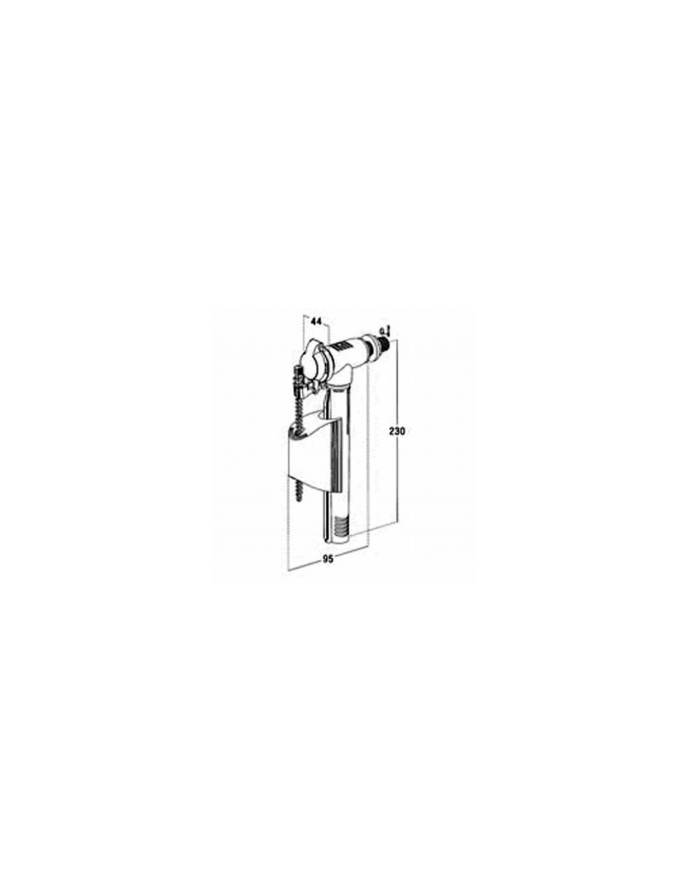 Robinet flotteur pour réservoir wc