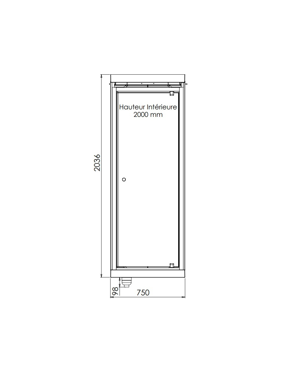 Cabine de douche complète 750x750