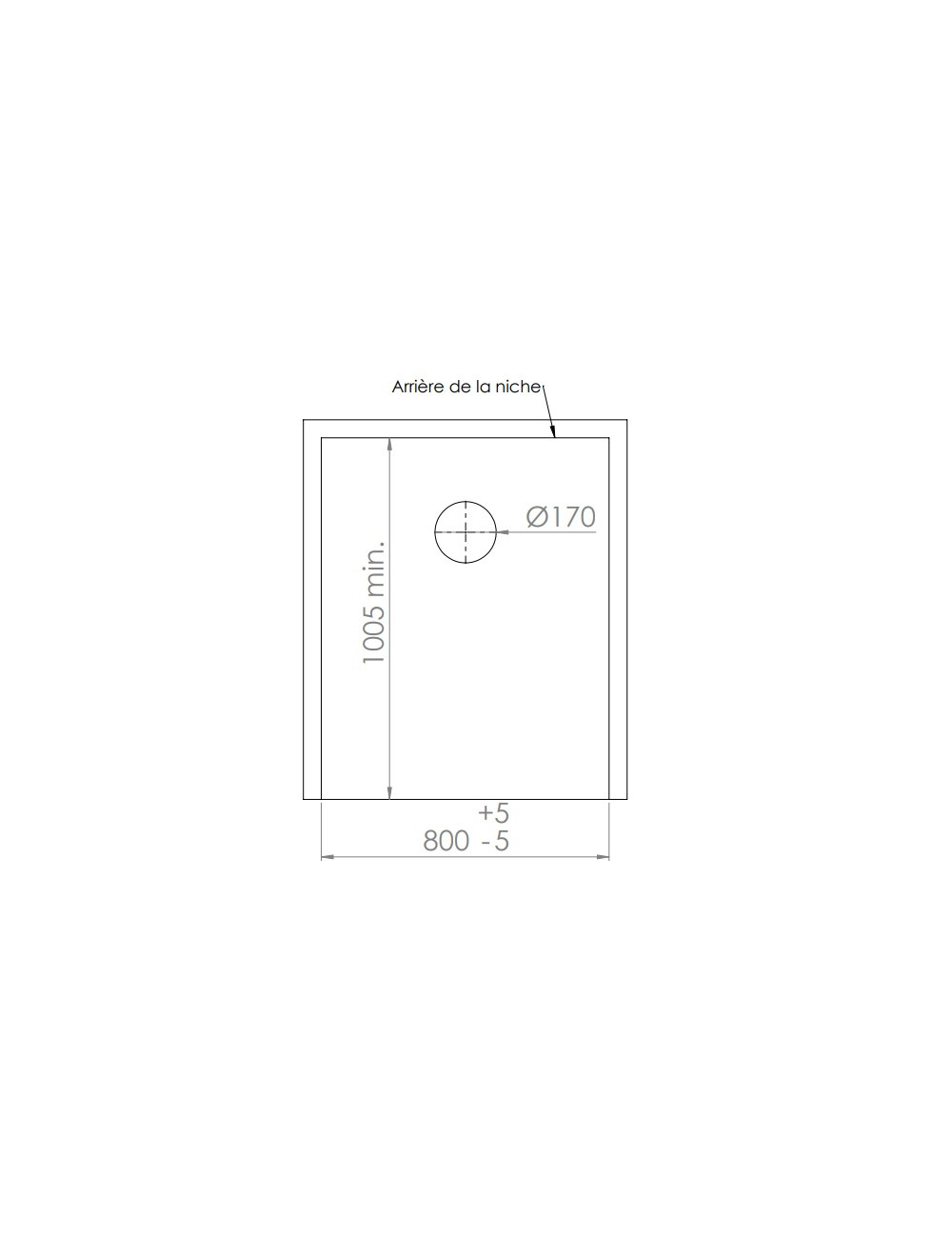 Cabine de douche 800x1000