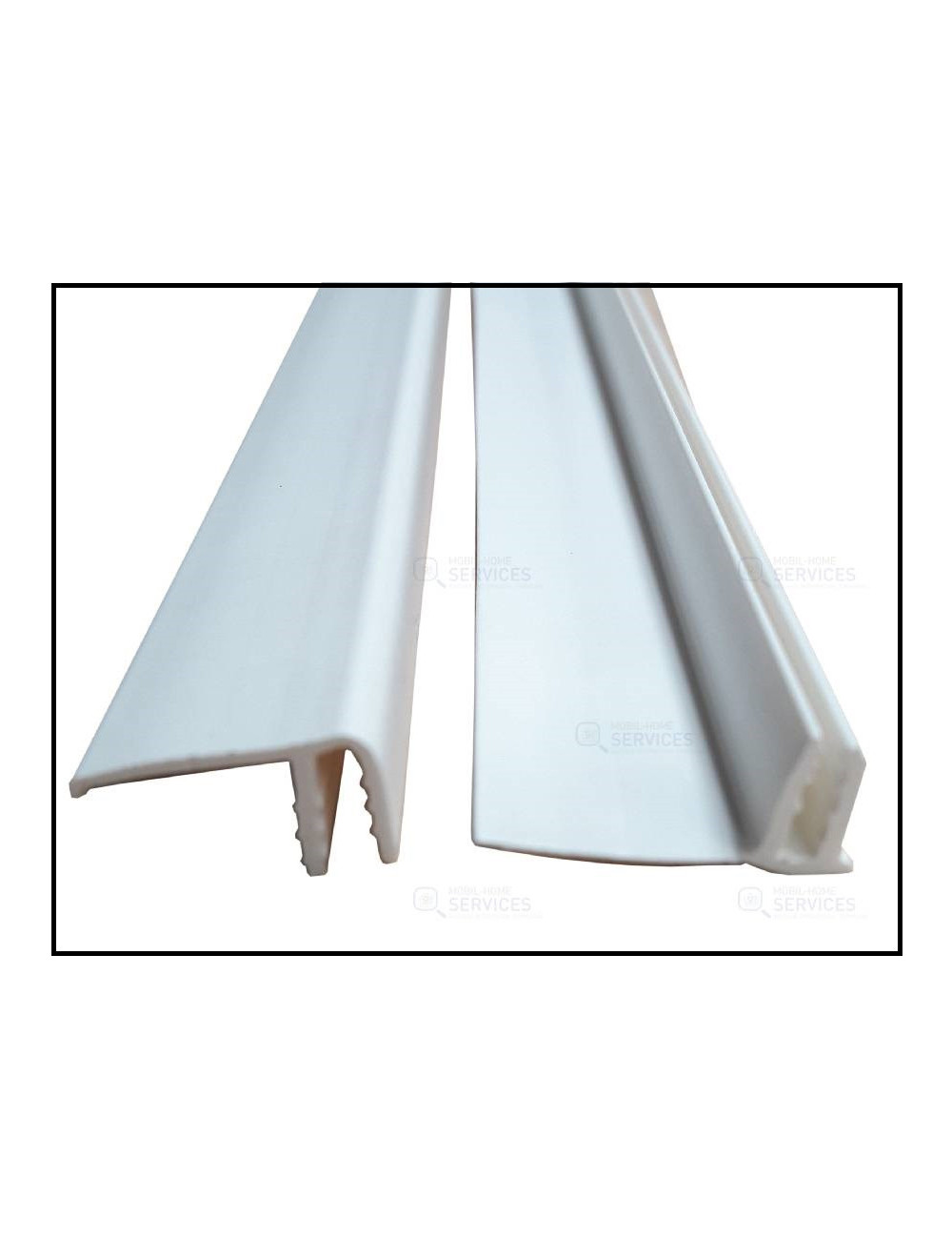 Profil de finition PVC Blanc clipsable Lg2.60m