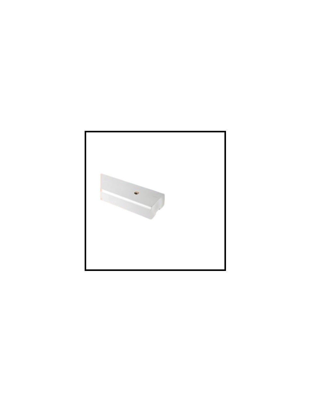 Profil d'encadrement blanc vierge non percé