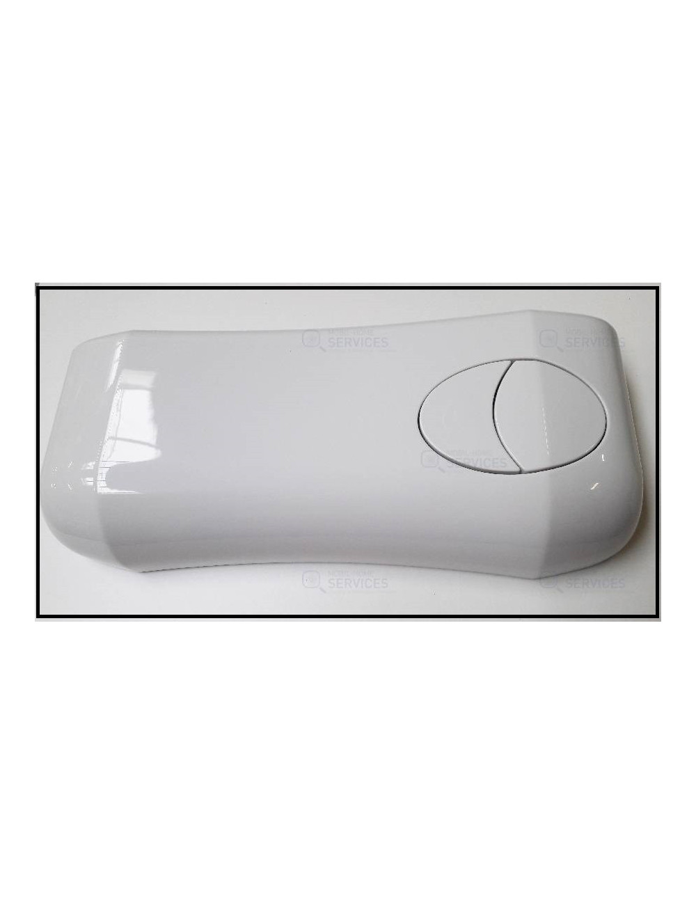 Réservoir eau WC plastique blanc 3/6L