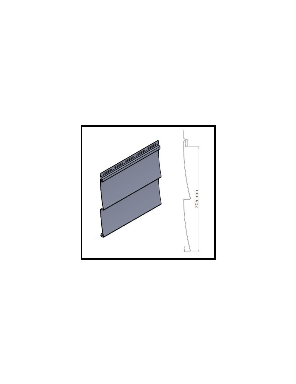 Lame de bardage Blanc Lg 3737