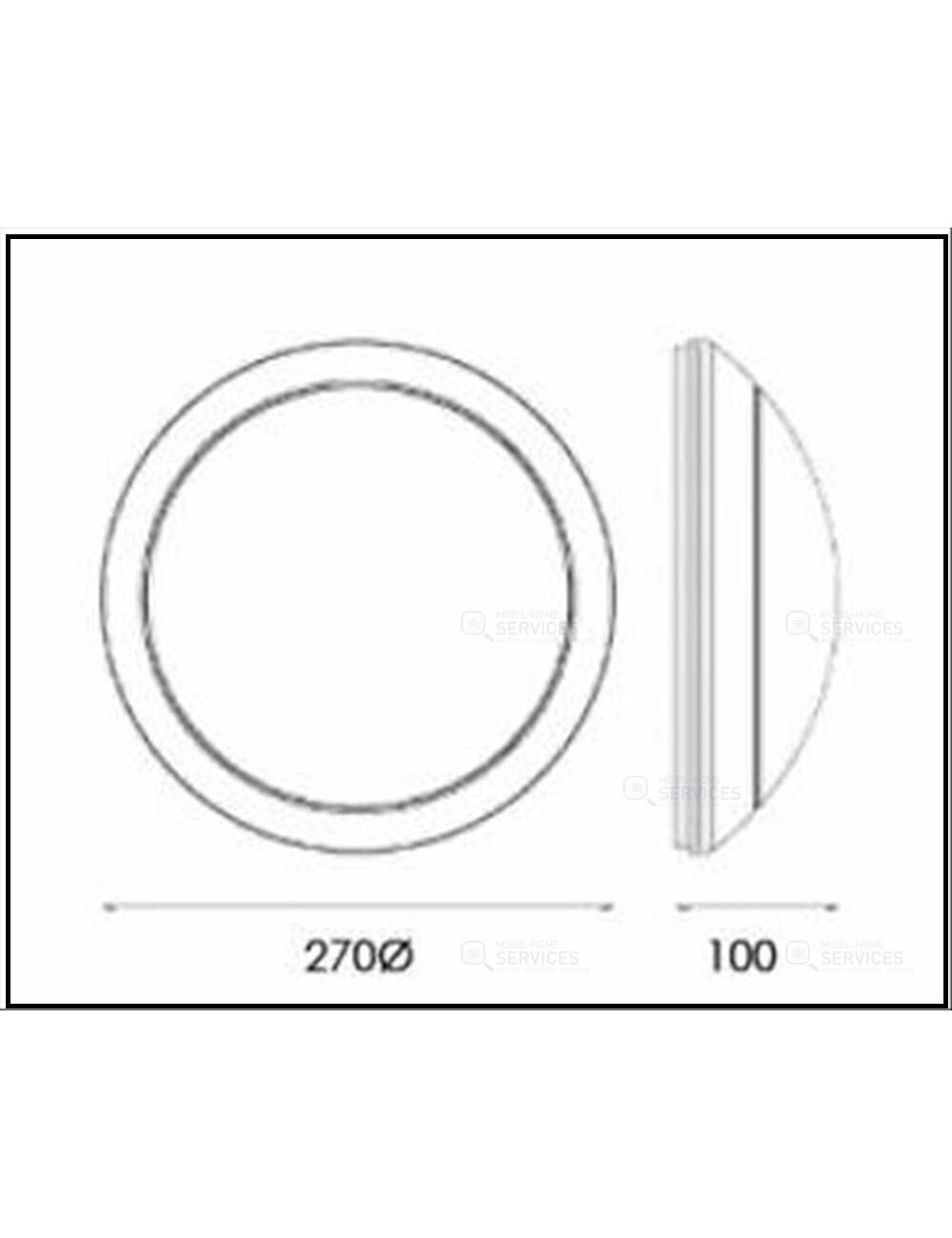 Applique plafond extérieure E27 IP65 pour mobile home