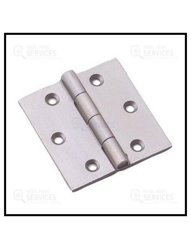 Charnière Inox 40x40 pour mobile home