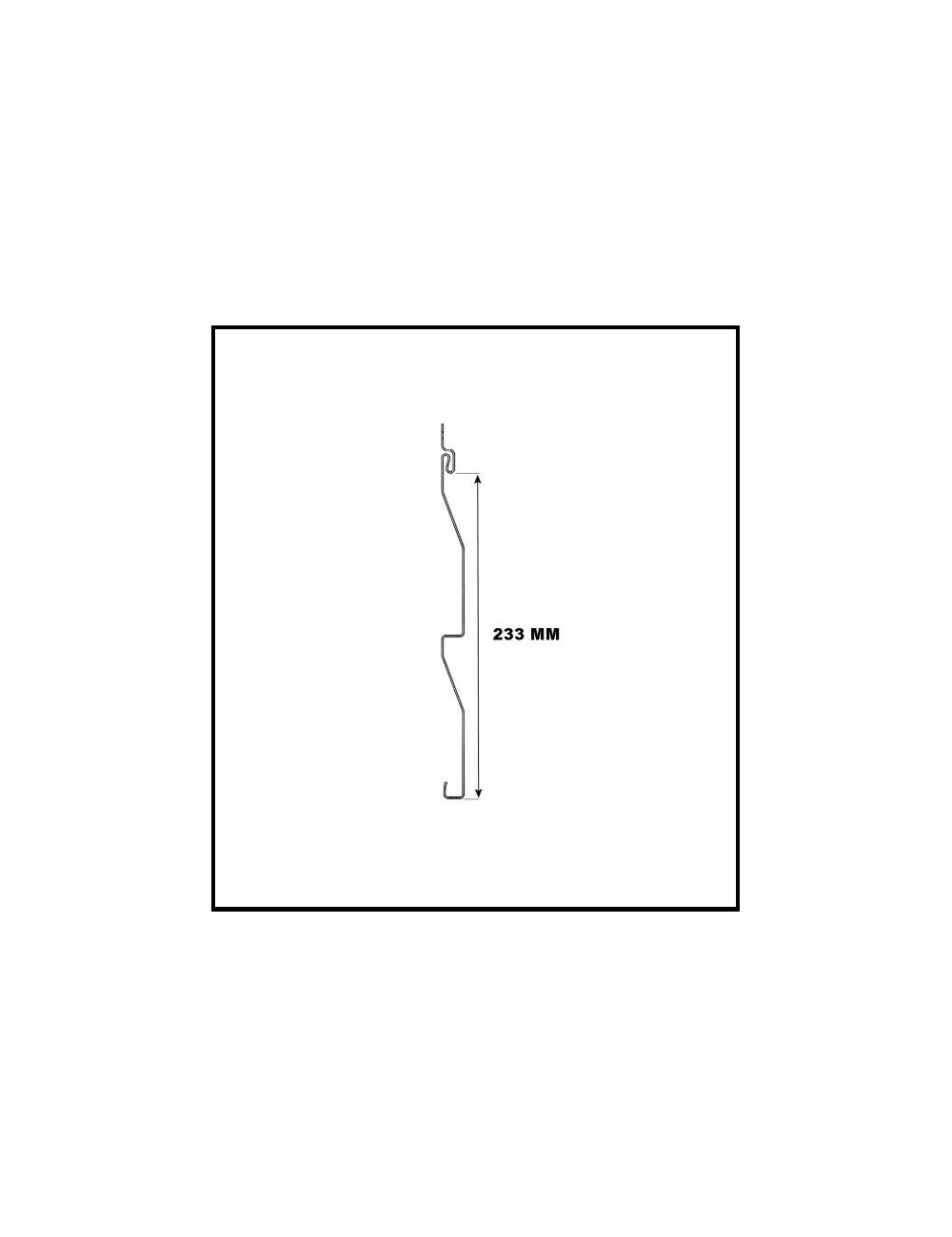 Lame de bardage 233 blanc Lg4000 (2 x 2 mètres)