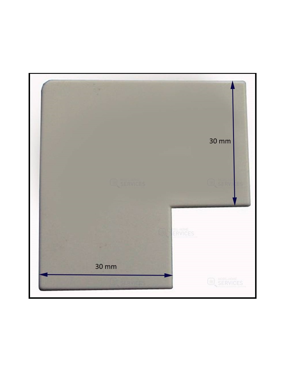 Angle cornière COULISSANT intérieur fenêtre/porte 30x30x50 / Par 4
