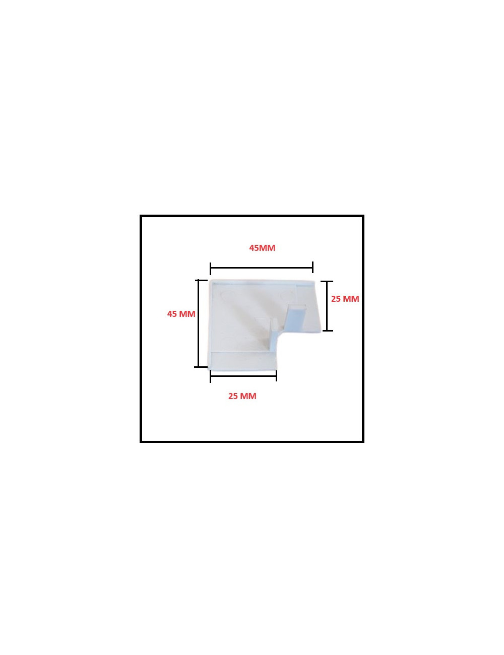 Angle cornière COULISSANT intérieur fenêtre 20x20x40 / Par 4