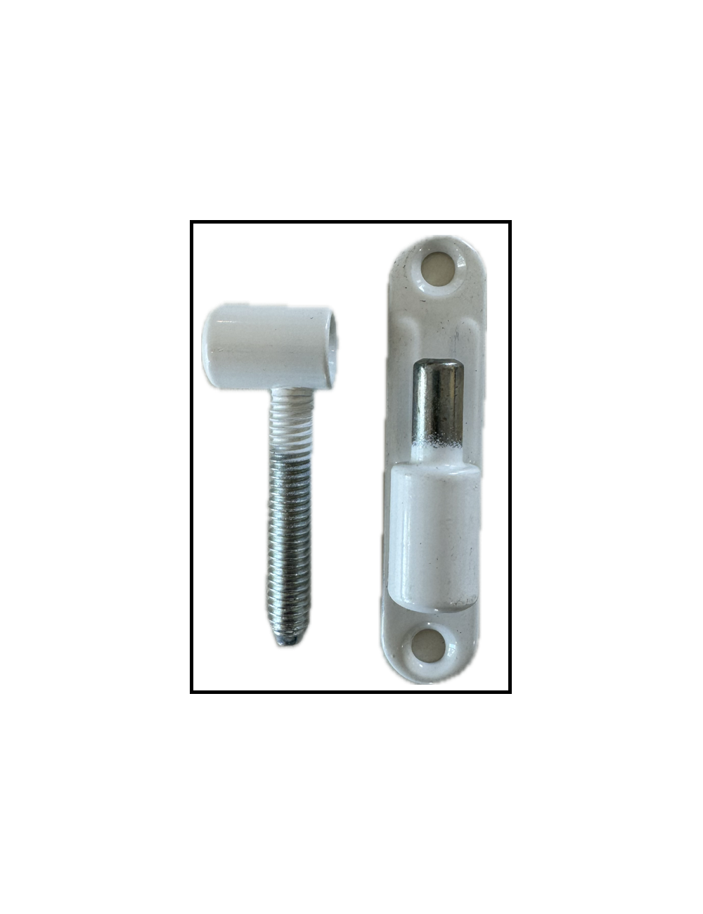Gonds de porte 174/13 M7X40 blanc