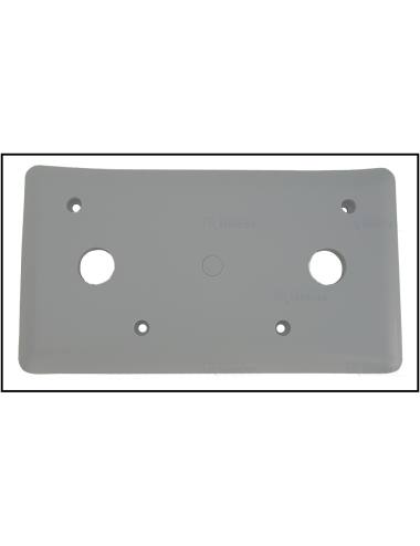 Trappe de douche + joint monté GRIS