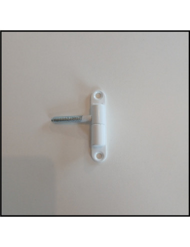 Gonds de porte 174/13 M7X40 blanc