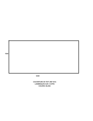 NEUF-DESTOCKAGE Couverture de toit 5040x1580 Blanc
