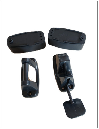 Blocage de porte extérieure Complet à levier Noir